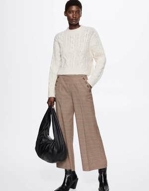 Buttons culottes trousers