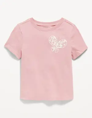 Old Navy Unisex Short-Sleeve Graphic T-Shirt for Toddler pink