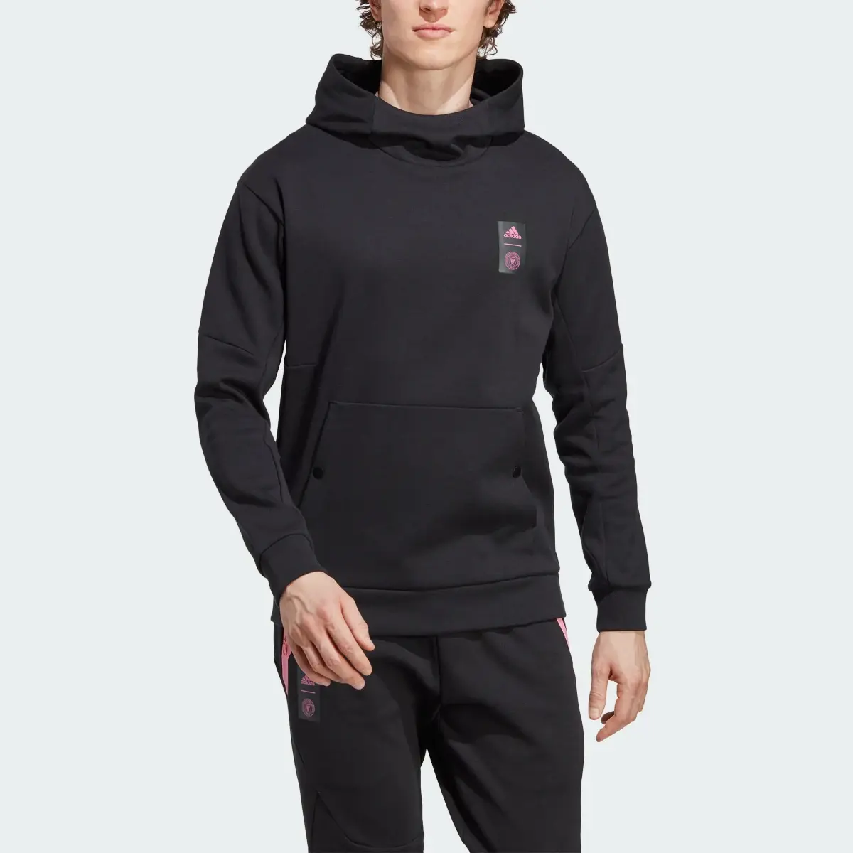 Adidas Inter Miami CF Travel Hoodie. 1