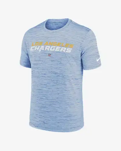 Nike Women's Dri-Fit Sideline Velocity (NFL Los Angeles Chargers) T-Shirt in Blue, Size: Medium | 00M648Y97-0BN