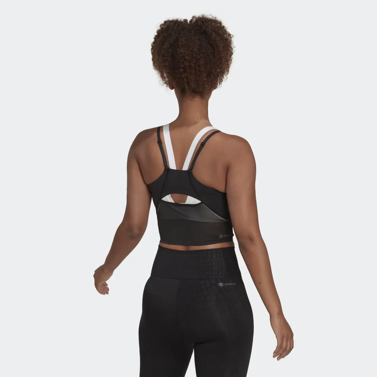 Adidas HIIT 45 Seconds Crop Tank Top. 3