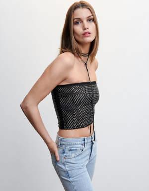 Strass-Bandeau-Top
