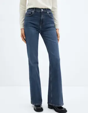 Medium-rise flared jeans 