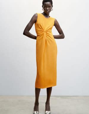 Mango Knot textured dress