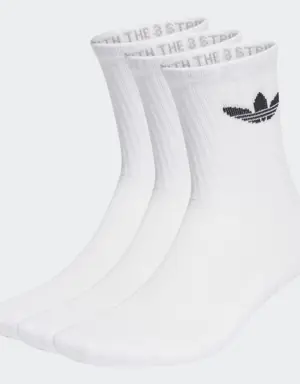 Adidas Trefoil Cushion Crew Socks 3 Pairs