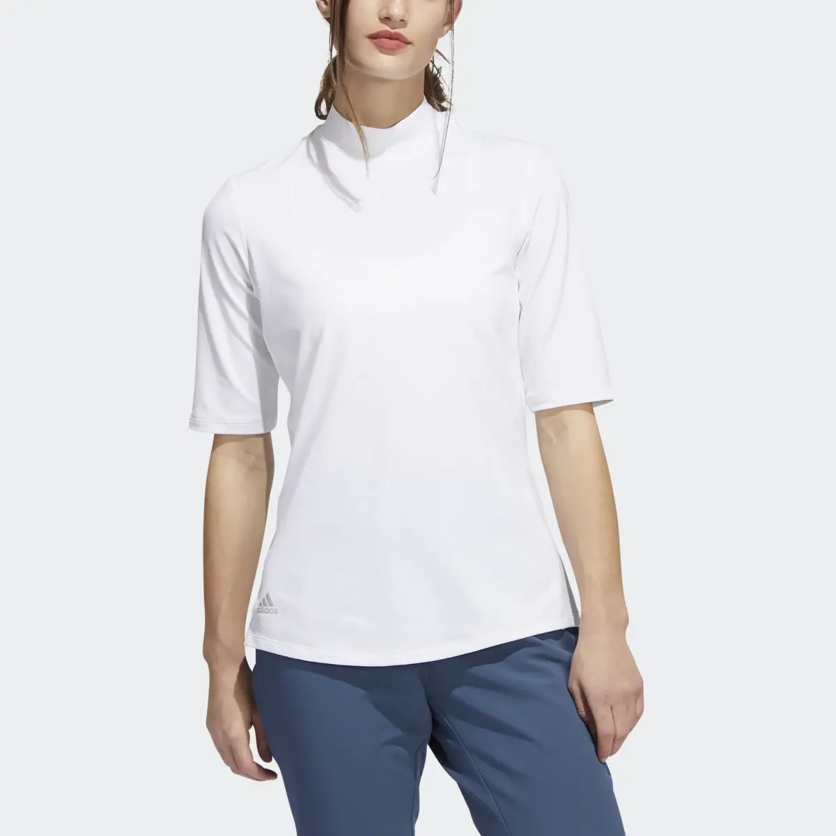 Adidas Essentials Mock Poloshirt. 1