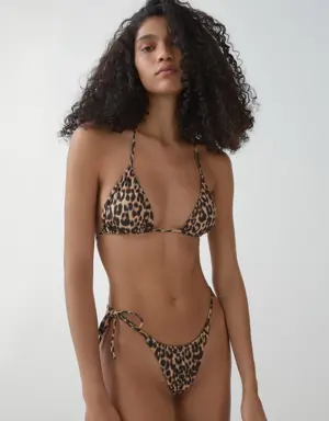 Mango Culotte bikini léopard