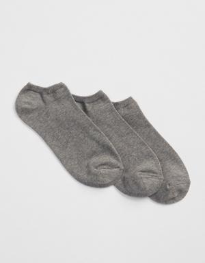 Basic Ankle Socks (3-Pack) gray
