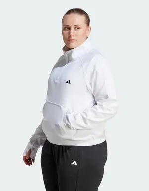 Aeroready Game & Go Quarter-Zip Fleece Top (Plus Size)