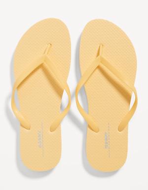 Old Navy Flip-Flop Sandals for Women (Partially Plant-Based) yellow