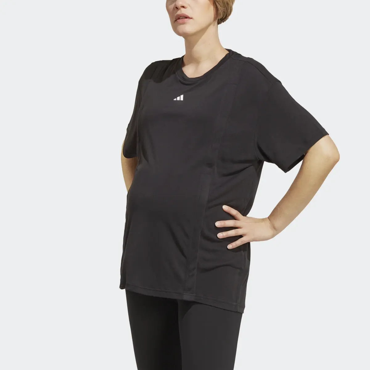 Adidas AEROREADY Train Essentials Nursing Tee (Maternity). 1