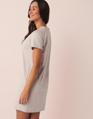 La Vie en Rose Cotton Raglan Sleeve Sleepshirt. 3 La Vie en Rose Cotton Raglan Sleeve Sleepshirt. 3