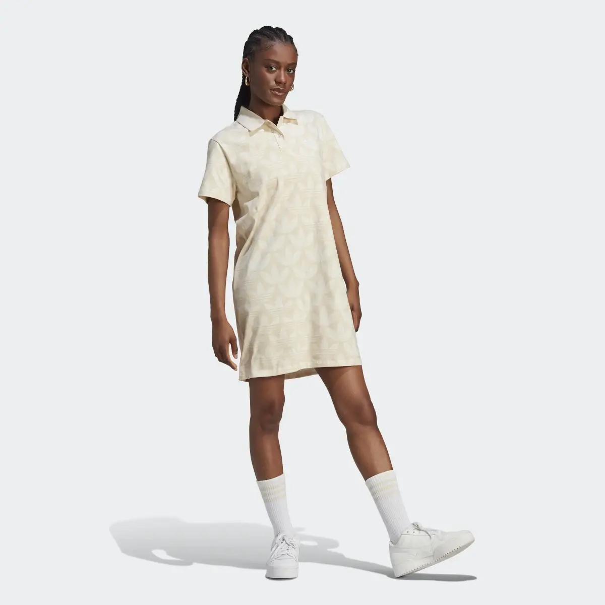 Adidas Trefoil Monogram Polo Dress. 2