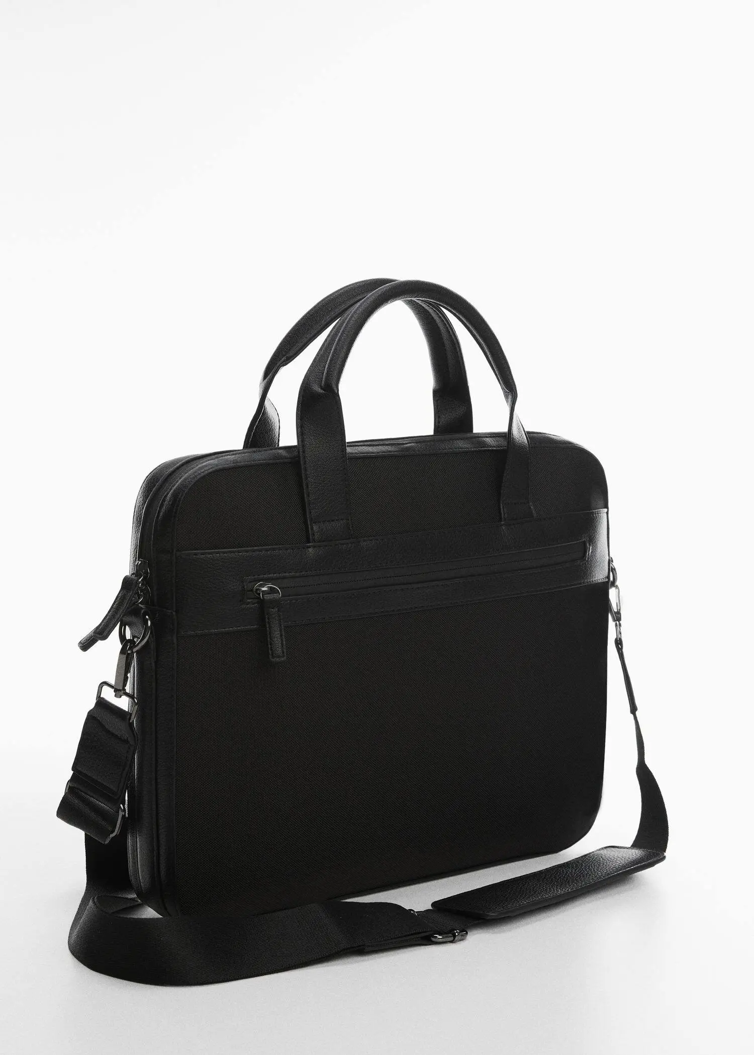 Mango Leather-effect briefcase. 2