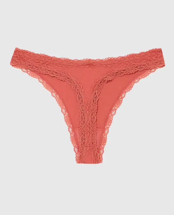 La Senza Ultrasoft Modal High Leg Thong Panty. 2