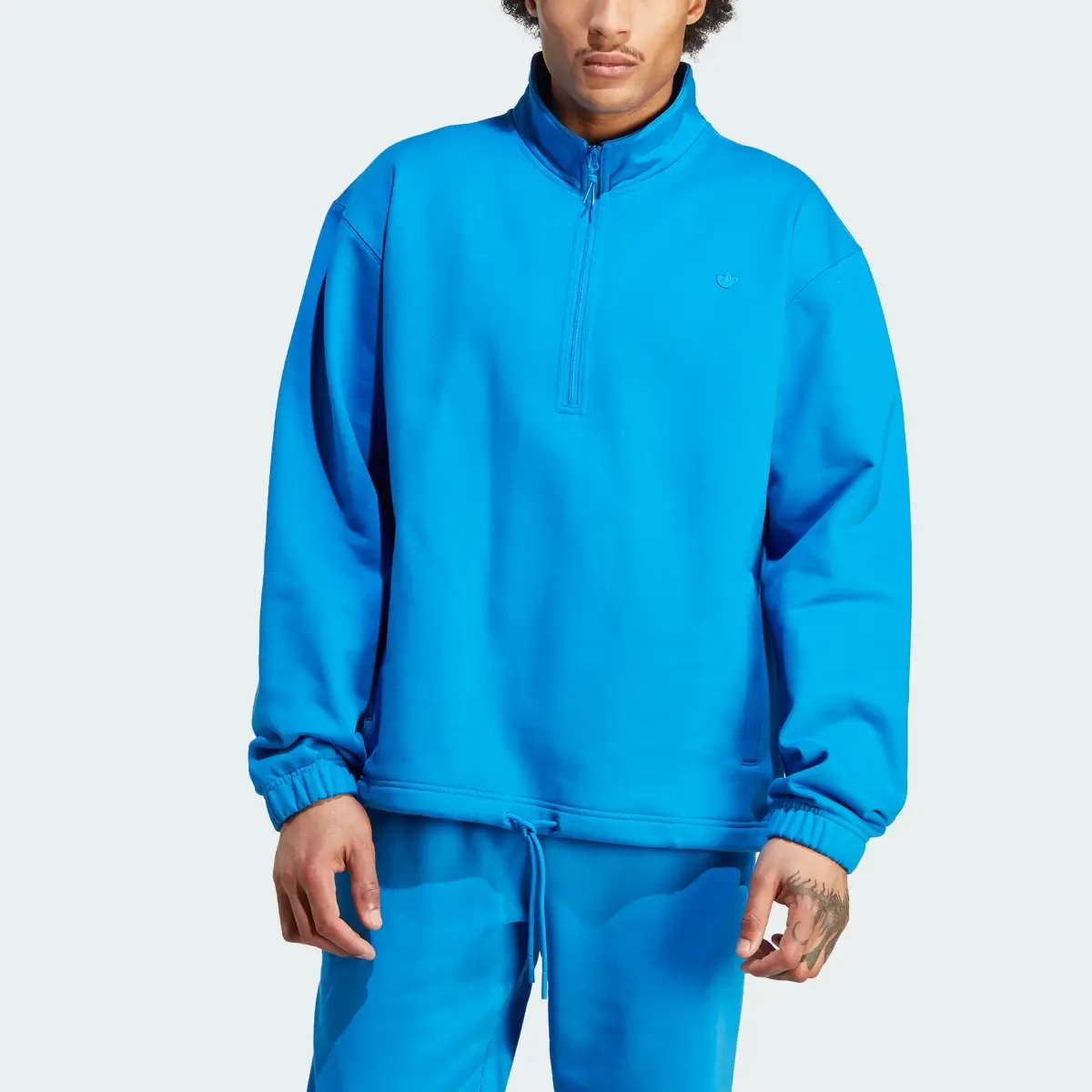 Adidas Adicolor Contempo Half-Zip Crew Sweatshirt. 1