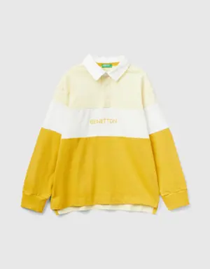 yellow regular fit polo