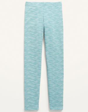 Printed Built-In Tough Full-Length Leggings for Girls blue