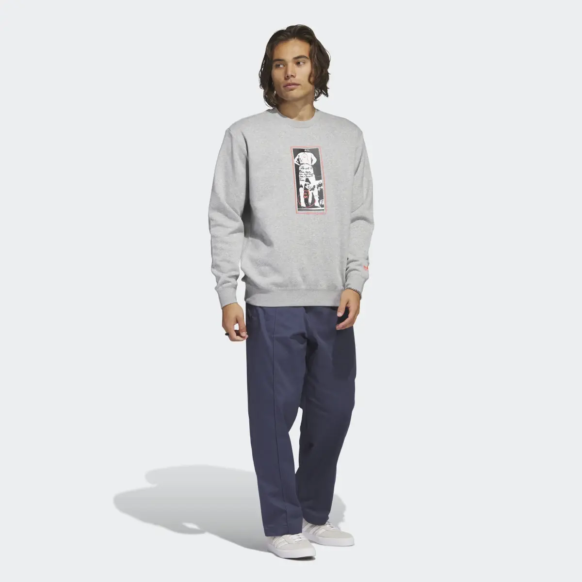 Adidas Graphic Shmoofoil Crewneck Sweatshirt. 3