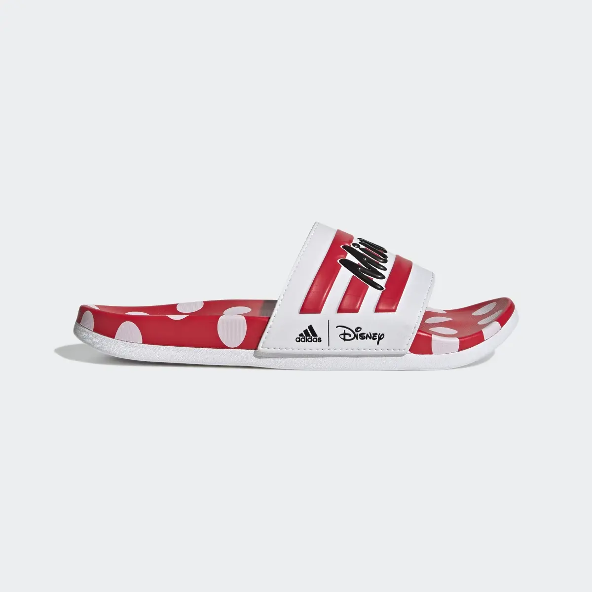 Adidas Adilette Comfort Minnie Mouse Slides. 2