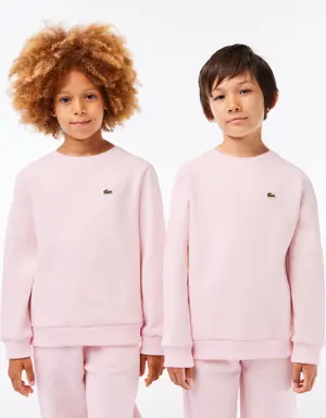 Lacoste Sweatshirt de flanela de algodão orgânico Lacoste para criança