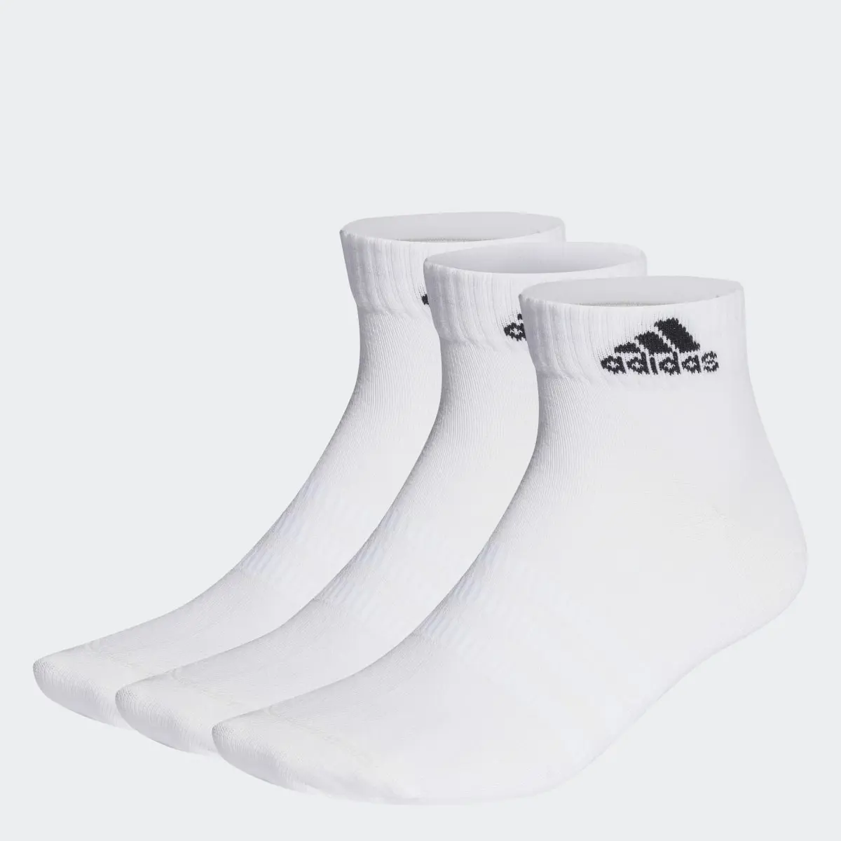 Adidas Thin and Light Ankle Socks 3 Pairs. 1