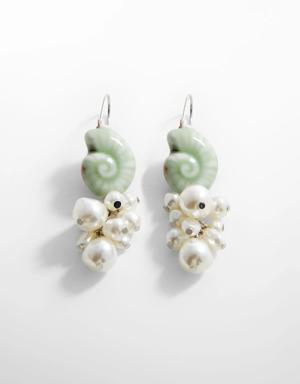 Combined shell earrings