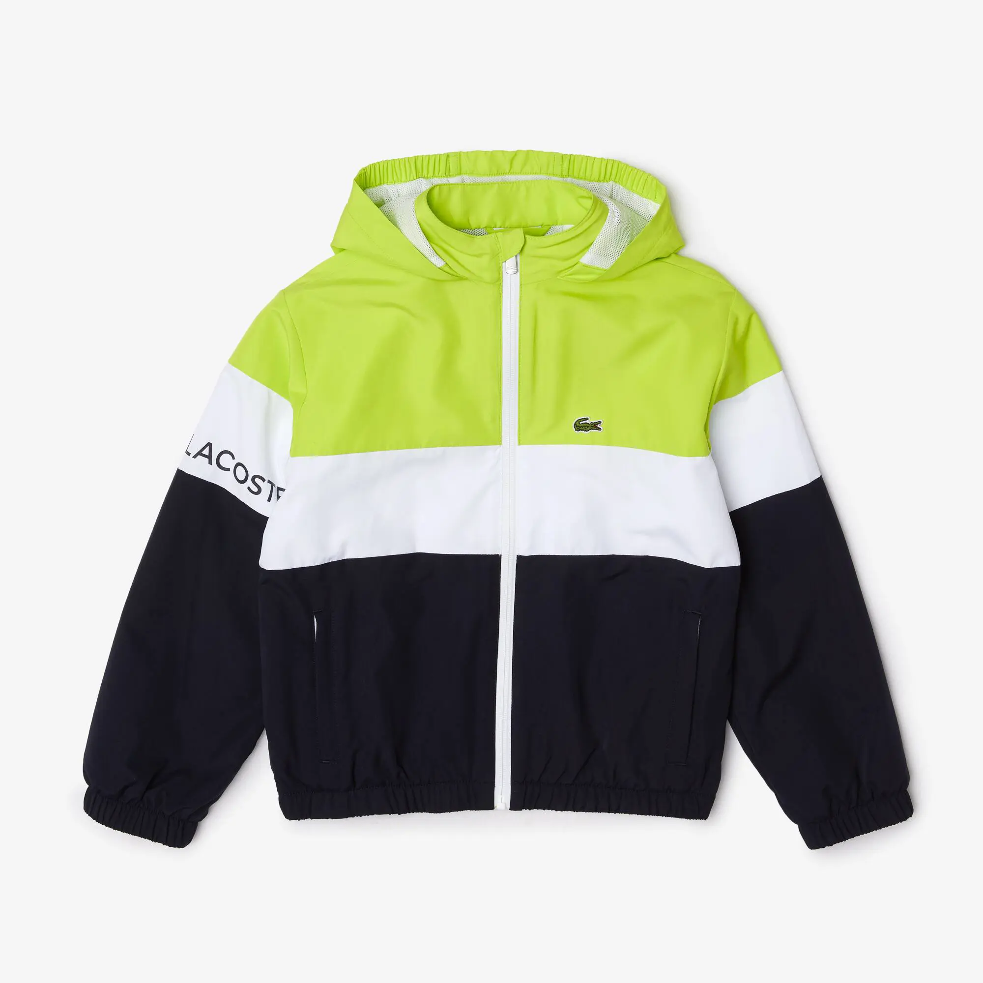 Lacoste Kids’ Lacoste Recycled Polyester Zipped Hooded Jacket. 2