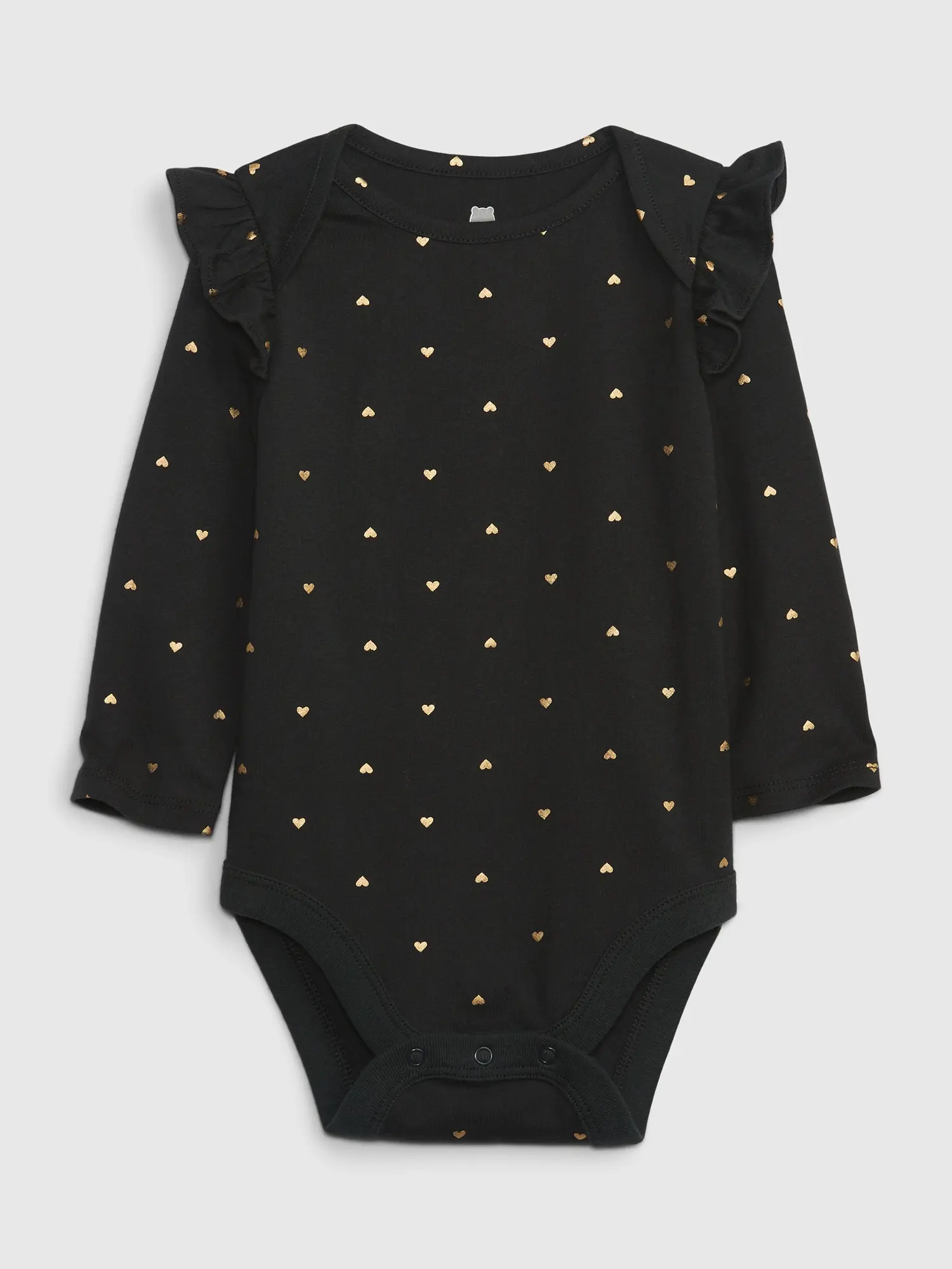 Gap Baby Organic Cotton Mix and Match Bodysuit black. 1