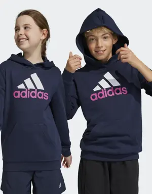 Adidas Essentials Two-Colored Big Logo Cotton Hoodie