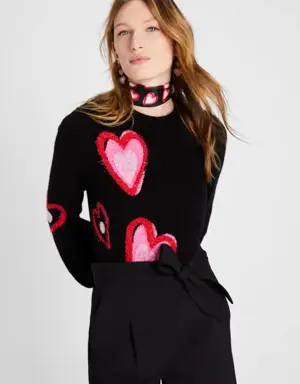 Overlapping Hearts Sweater