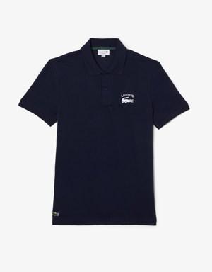 Polo regular fit coton stretch broderie Lacoste