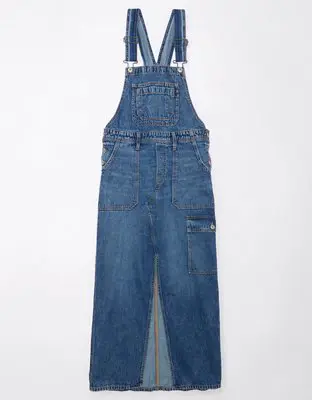 American Eagle Denim Maxi Overall Dress. 1