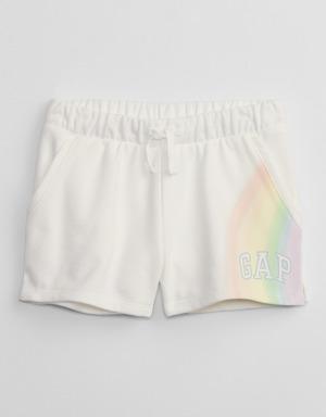 Gap Logo Grafikli Havlu Kumaş Pull-On Şort