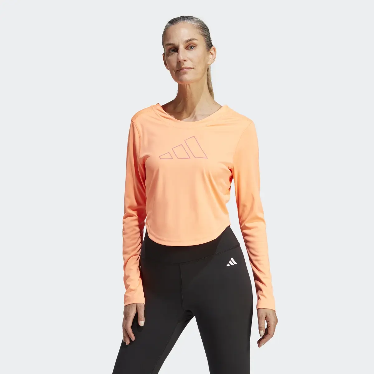 Adidas Hyperbright Training Long Sleeve Tee. 2