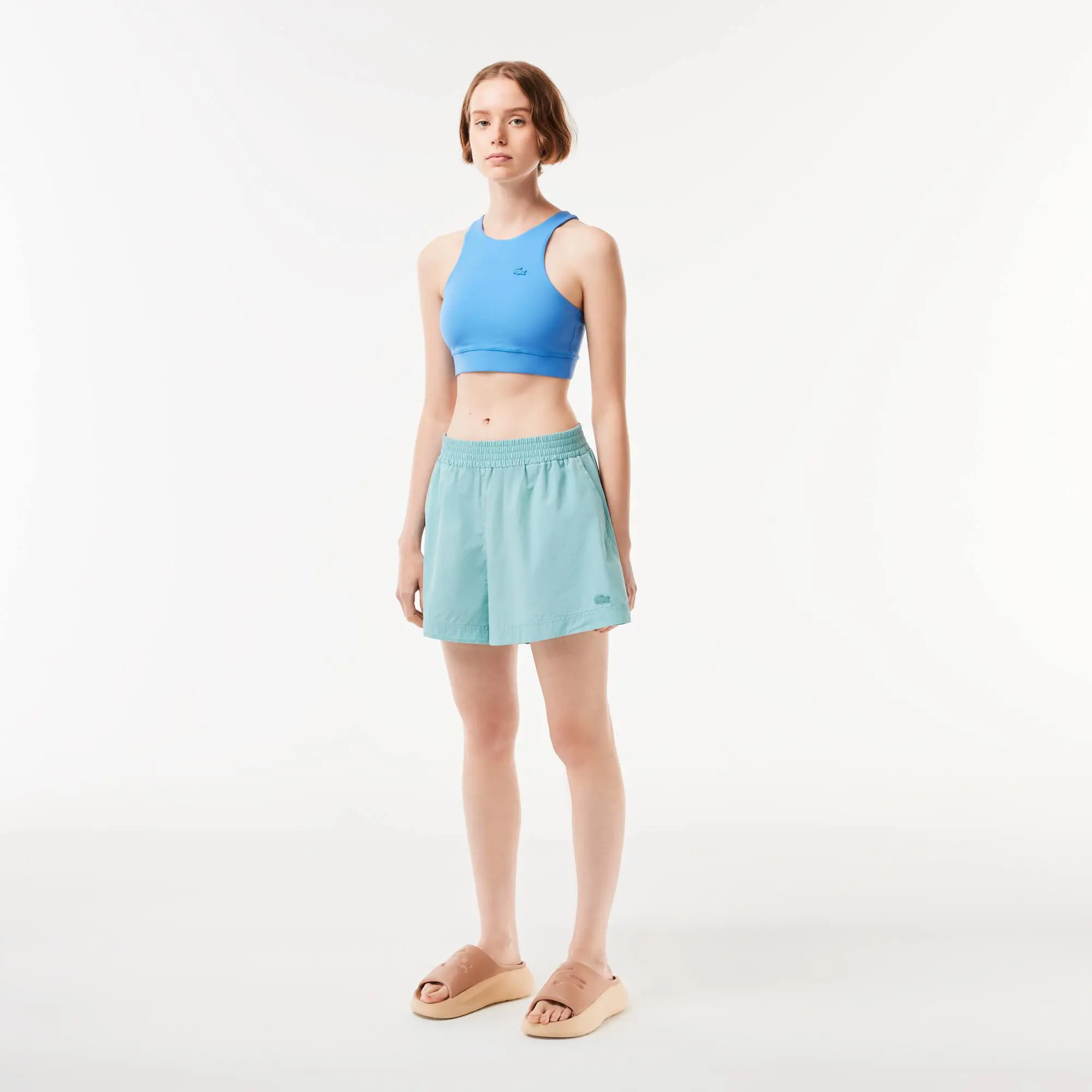 Lacoste Women’s Lacoste Cotton Poplin Shorts. 1