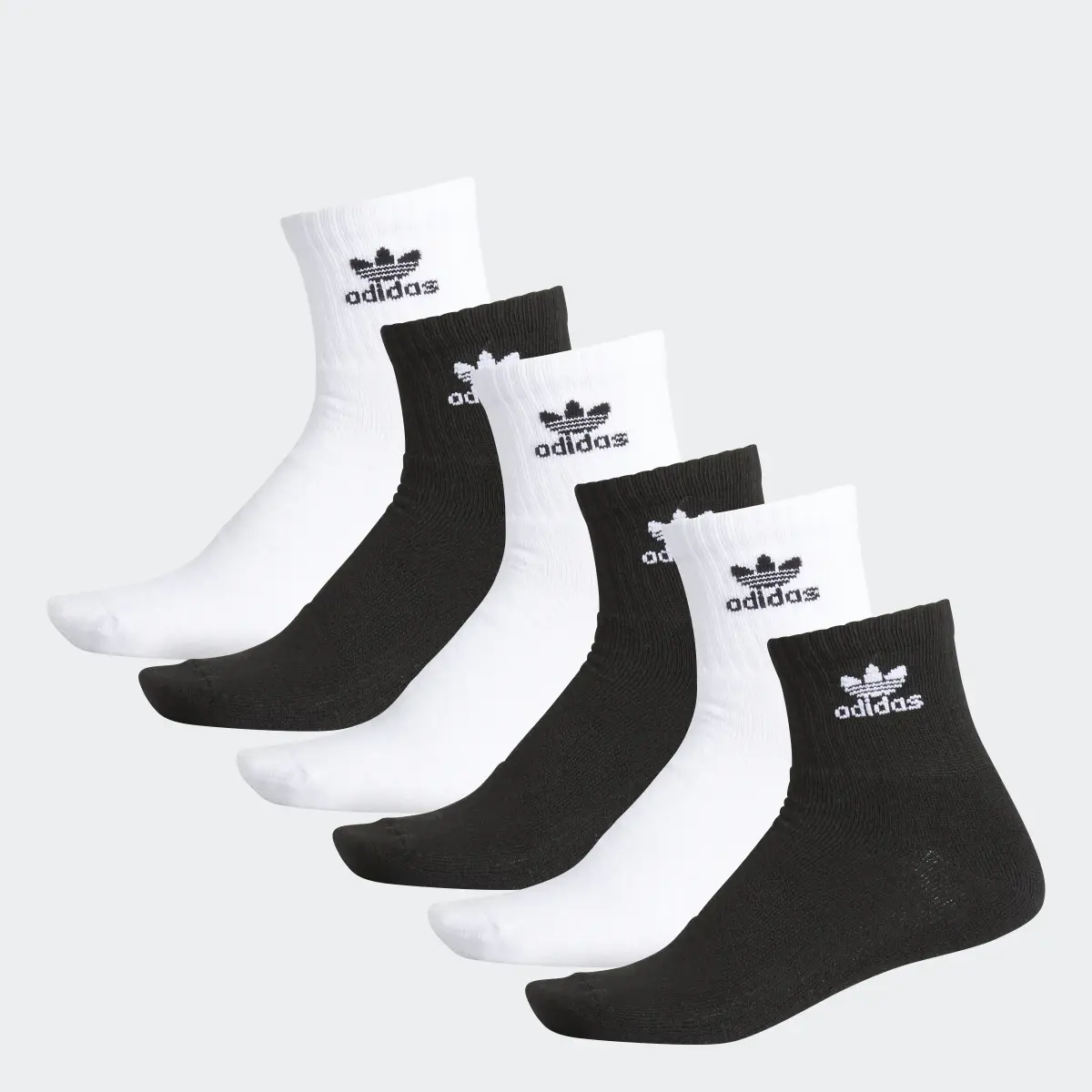 Adidas Trefoil Quarter Socks 3 Pairs. 1