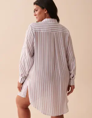 Long Button-down Tunic