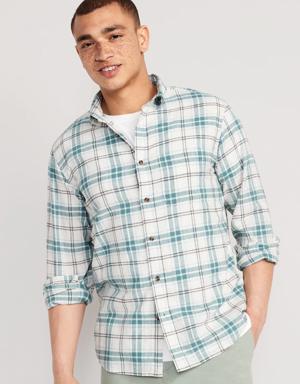 Regular-Fit Everyday Non-Stretch Linen-Blend Shirt for Men blue
