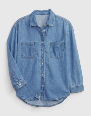 Kids Denim Shirt blue