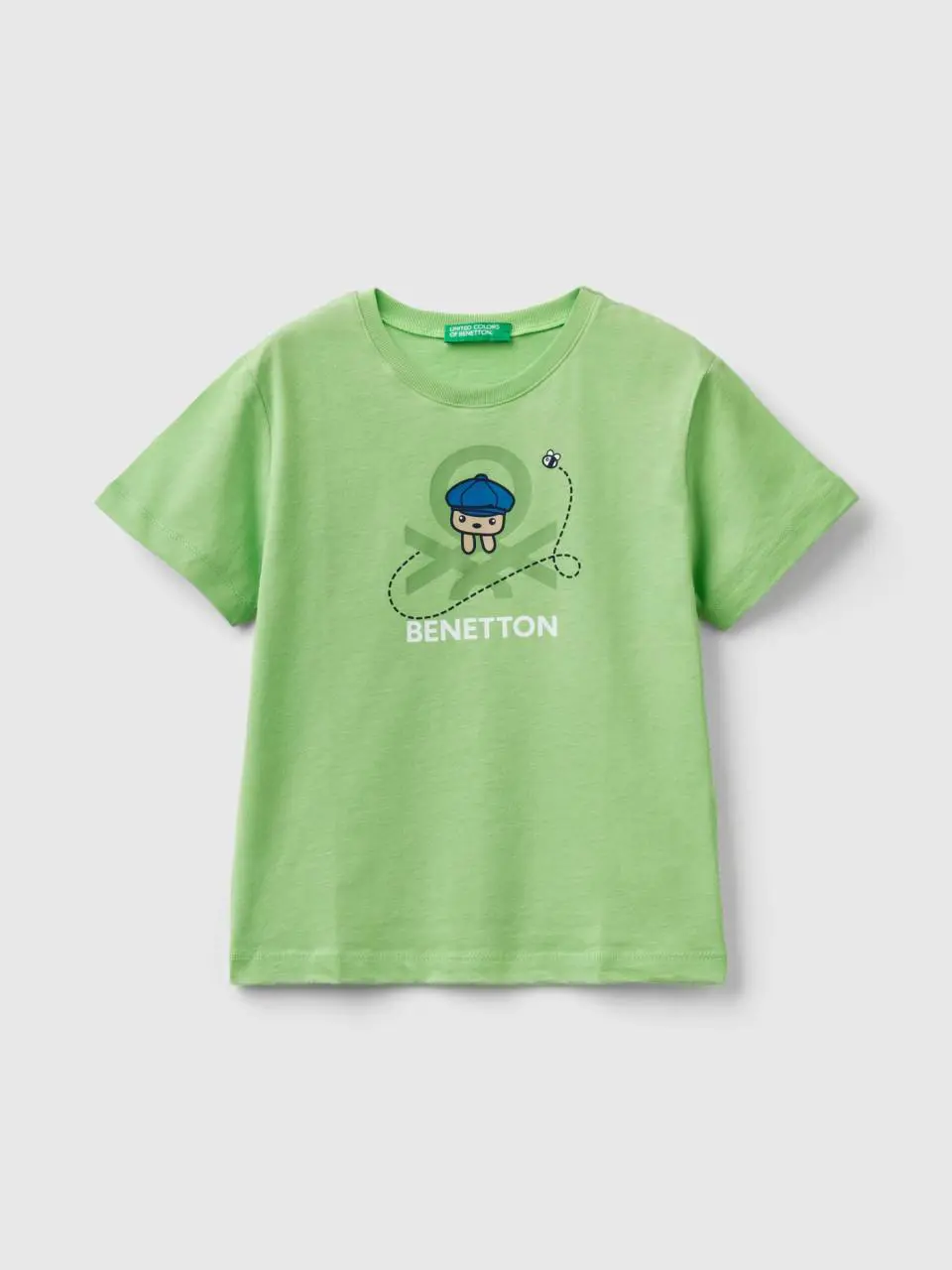 Benetton t-shirt with print in 100% organic cotton. 1