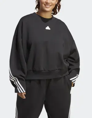 Adidas Future Icons 3-Stripes Sweatshirt (Plus Size)