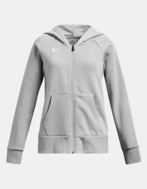 Girls' UA Rival Fleece Full-Zip Hoodie