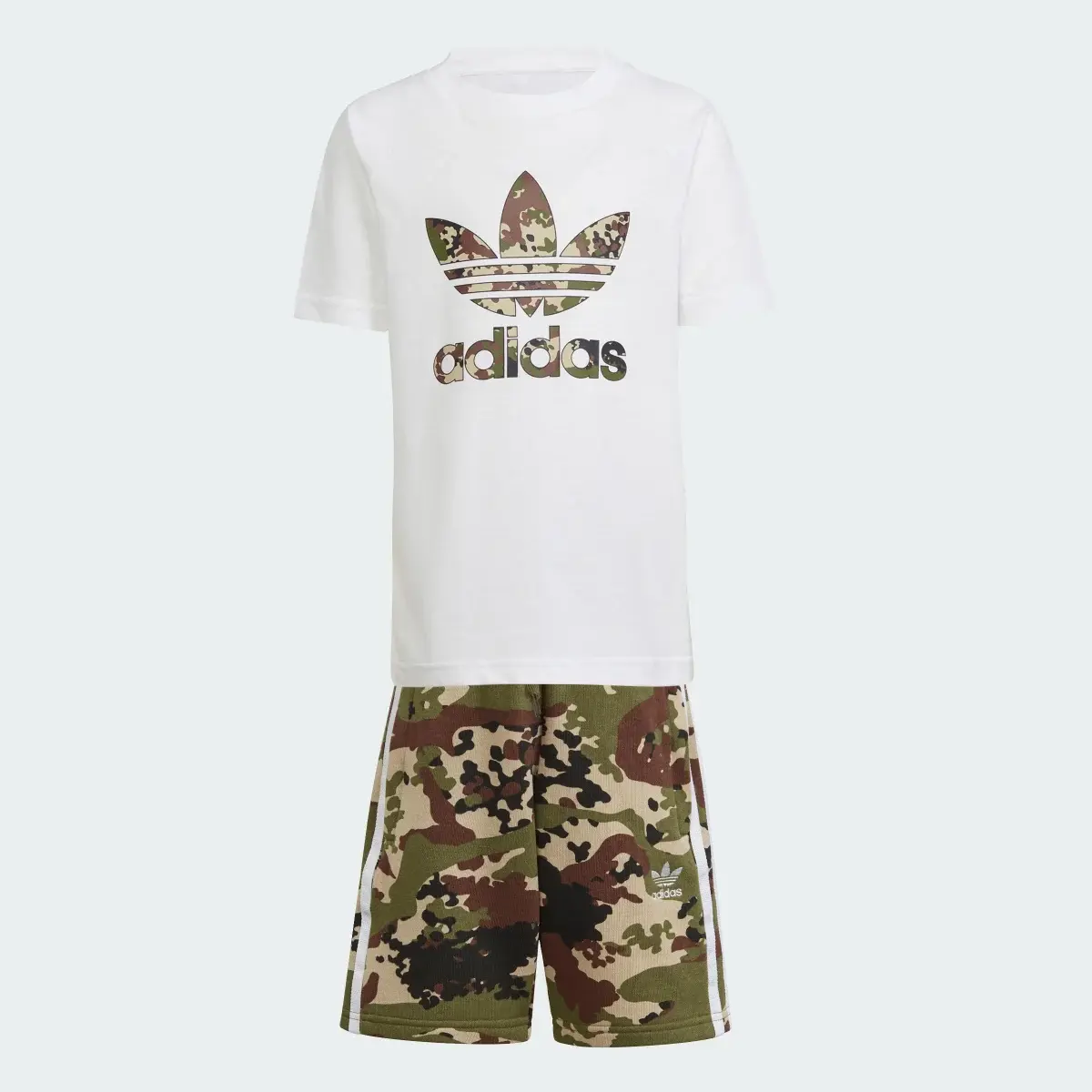 Adidas Camo Şort ve Tişört Takımı. 1