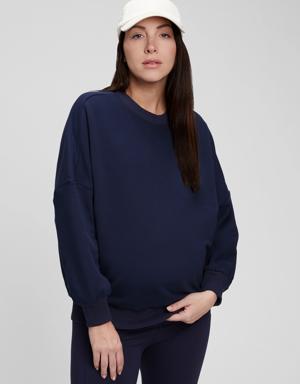 Gap Maternity Crewneck Sweatshirt blue