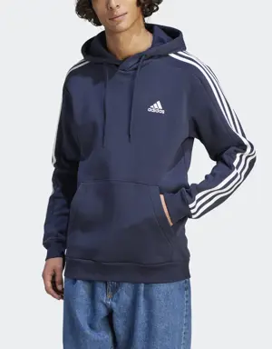 Adidas Sweat-shirt à capuche en molleton à 3 bandes Essentials