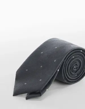 Puantiyeli pamuklu kravat