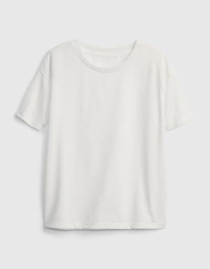 Kids 100% Recycled Polyester Sleep T-Shirt white