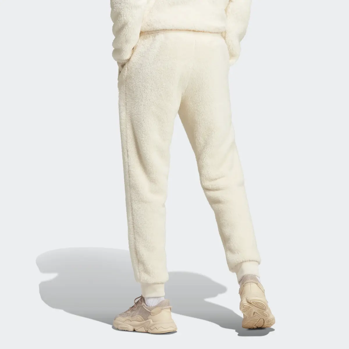 Adidas Essentials+ Fluffy Fleece Joggers. 3