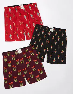 American Eagle O Grinch Stretch Boxer Short 3-Pack. 1